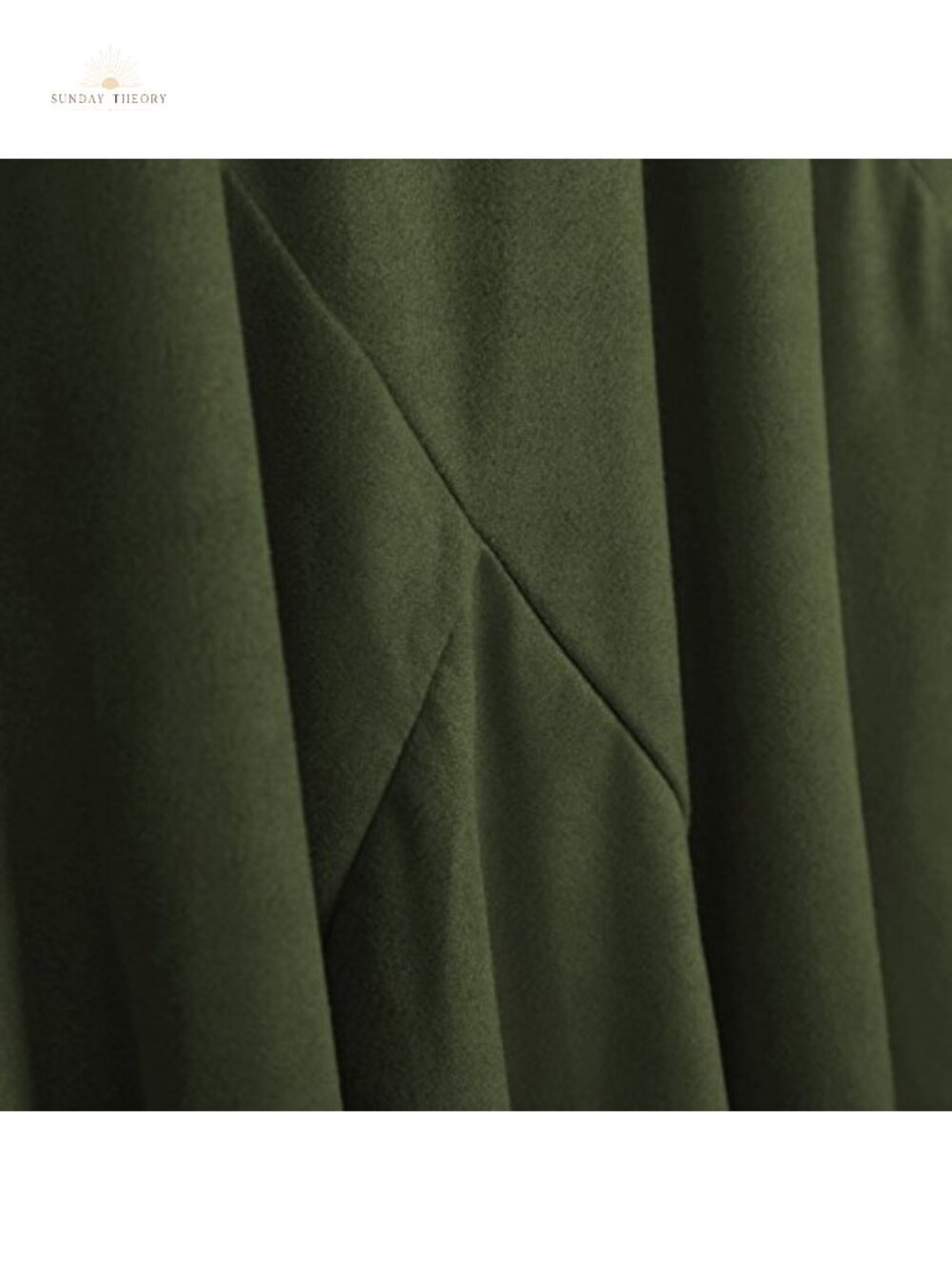 Faux Suede High Waisted A-Line Midi Skirt Pull-On Elastic Waist - Picture 4 of 5